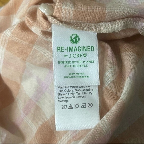 J.Crew Gathered button-up shirt in featherweight flannel Size S - Picture 5 of 8